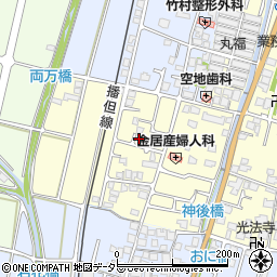 兵庫県姫路市香寺町中仁野196-8周辺の地図