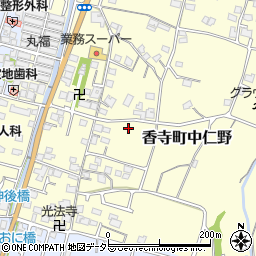 兵庫県姫路市香寺町中仁野70周辺の地図