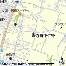 兵庫県姫路市香寺町中仁野70-14周辺の地図