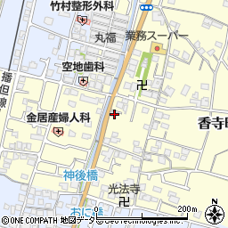 兵庫県姫路市香寺町中仁野128-1周辺の地図