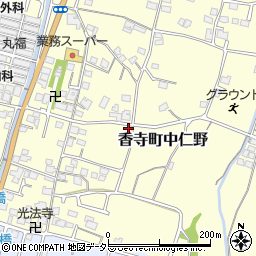 兵庫県姫路市香寺町中仁野70-15周辺の地図