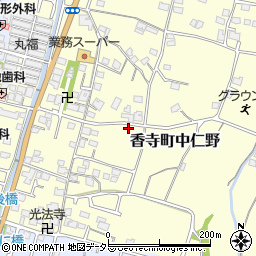 兵庫県姫路市香寺町中仁野70-11周辺の地図