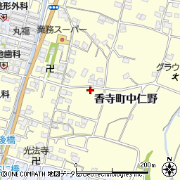 兵庫県姫路市香寺町中仁野70-10周辺の地図