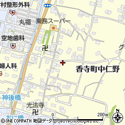 兵庫県姫路市香寺町中仁野70-4周辺の地図