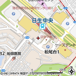 猪名川町役場　日生連絡所周辺の地図
