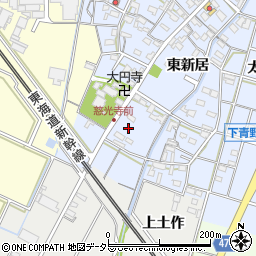 愛知県岡崎市下青野町柳原周辺の地図