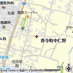 兵庫県姫路市香寺町中仁野70-7周辺の地図