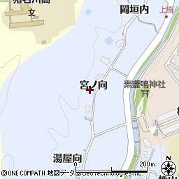 兵庫県猪名川町（川辺郡）原（宮ノ向）周辺の地図