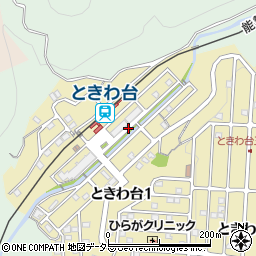 大阪府豊能郡豊能町ときわ台1丁目周辺の地図