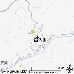島根県浜田市高佐町周辺の地図