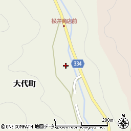 愛知県岡崎市大代町林下周辺の地図