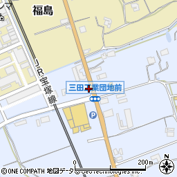 兵庫県三田市大原75周辺の地図