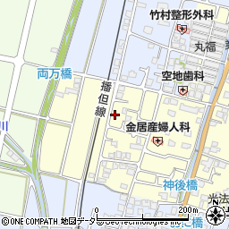 兵庫県姫路市香寺町中仁野202-14周辺の地図