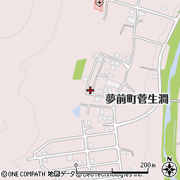 兵庫県姫路市夢前町菅生澗161-107周辺の地図