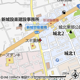 中村建設株式会社　新城営業所周辺の地図