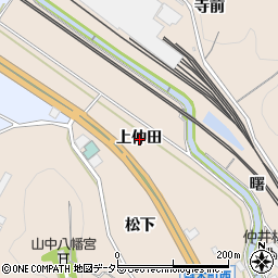 愛知県岡崎市舞木町上仲田周辺の地図