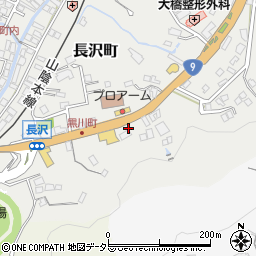 ローソン浜田長沢店周辺の地図