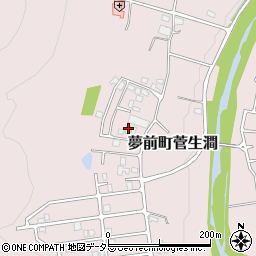 兵庫県姫路市夢前町菅生澗161-157周辺の地図