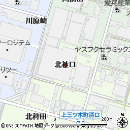 愛知県岡崎市上三ツ木町（北社口）周辺の地図