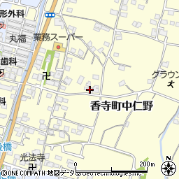 兵庫県姫路市香寺町中仁野51周辺の地図