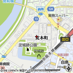 京都府京都市伏見区淀本町周辺の地図
