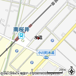 愛知県安城市小川町（水遣）周辺の地図