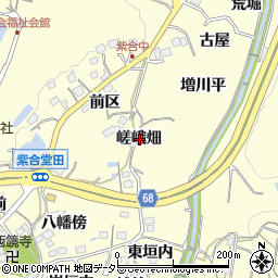 兵庫県川辺郡猪名川町紫合嵯峨畑周辺の地図