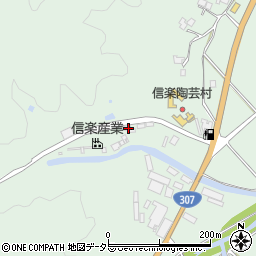 滋賀県甲賀市信楽町牧1660周辺の地図