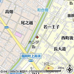 愛知県岡崎市福岡町上高須2周辺の地図