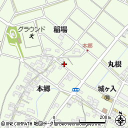 愛知県安城市城ケ入町本郷周辺の地図