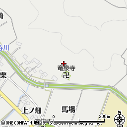 愛知県岡崎市竜泉寺町蔵主ケ入周辺の地図