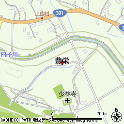 愛知県新城市豊栄周辺の地図