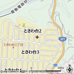 大阪府豊能郡豊能町ときわ台2丁目9周辺の地図