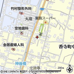 兵庫県姫路市香寺町中仁野157-5周辺の地図