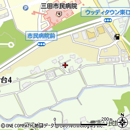 兵庫県三田市貴志1393周辺の地図