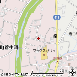 兵庫県姫路市夢前町菅生澗113-16周辺の地図