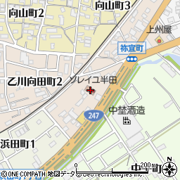 愛知県半田市祢宜町11周辺の地図