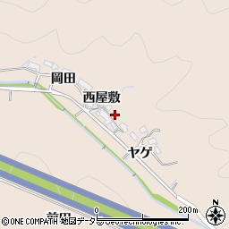 愛知県岡崎市鹿勝川町西屋敷周辺の地図