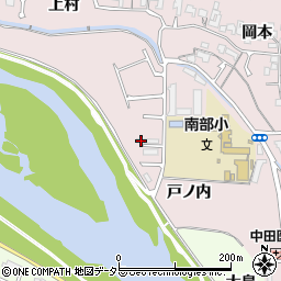 京都府宇治市五ケ庄（戸ノ内）周辺の地図