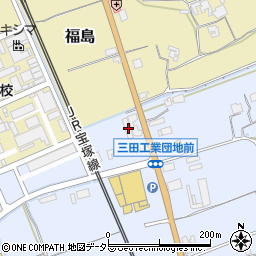 兵庫県三田市大原77周辺の地図