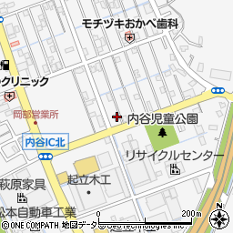 静岡県藤枝市岡部町内谷907周辺の地図