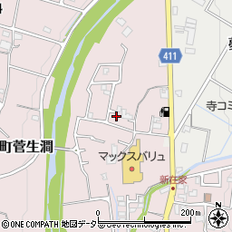 兵庫県姫路市夢前町菅生澗113-14周辺の地図