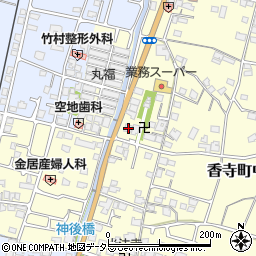 兵庫県姫路市香寺町中仁野158-3周辺の地図