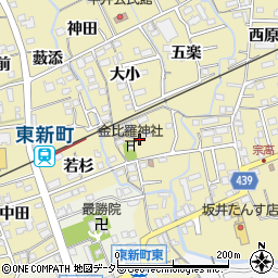 愛知県新城市平井姥神周辺の地図