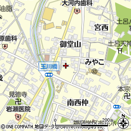 愛知県岡崎市福岡町西ノ切周辺の地図