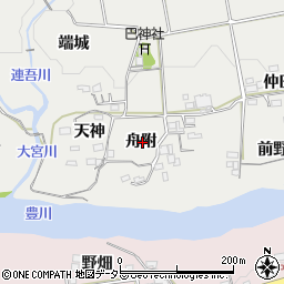 愛知県新城市川路舟附周辺の地図