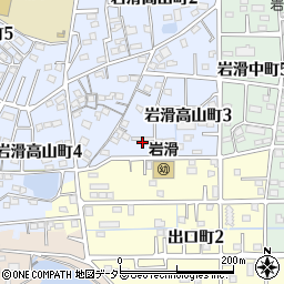 愛知県半田市岩滑高山町3丁目132周辺の地図