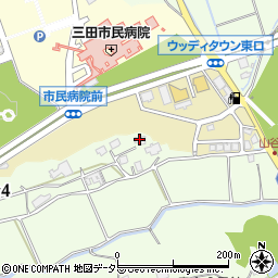 兵庫県三田市貴志1383周辺の地図