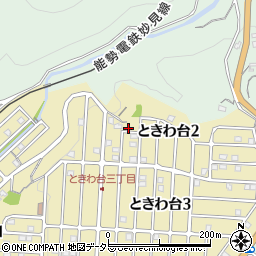 大阪府豊能郡豊能町ときわ台2丁目周辺の地図