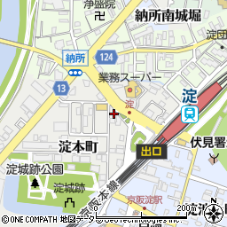 京都府京都市伏見区淀本町220-5周辺の地図
